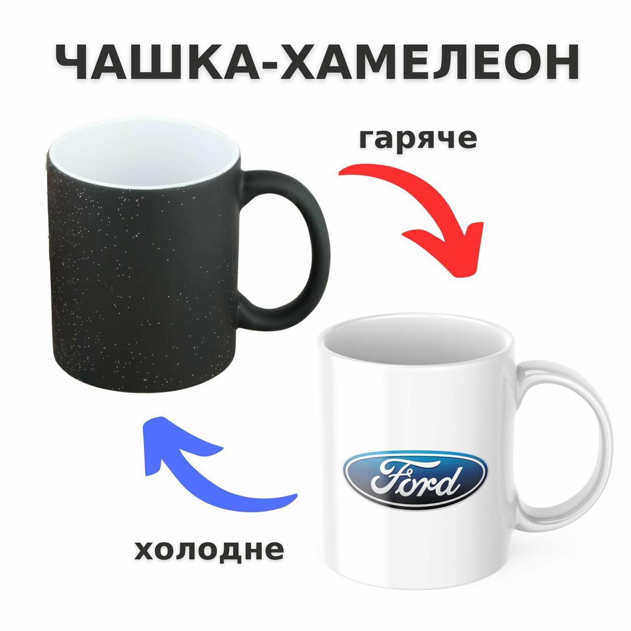 Чашка-хамелеон з принтом 330 мл Ford