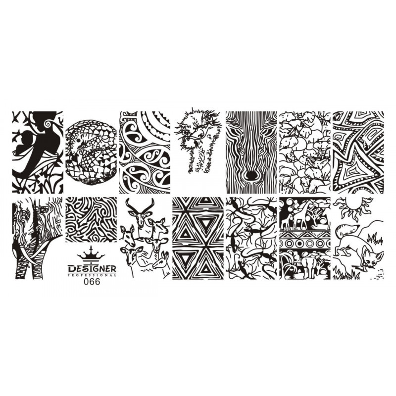 Пластина для стемпінгу Designer No66 (12*6 см)