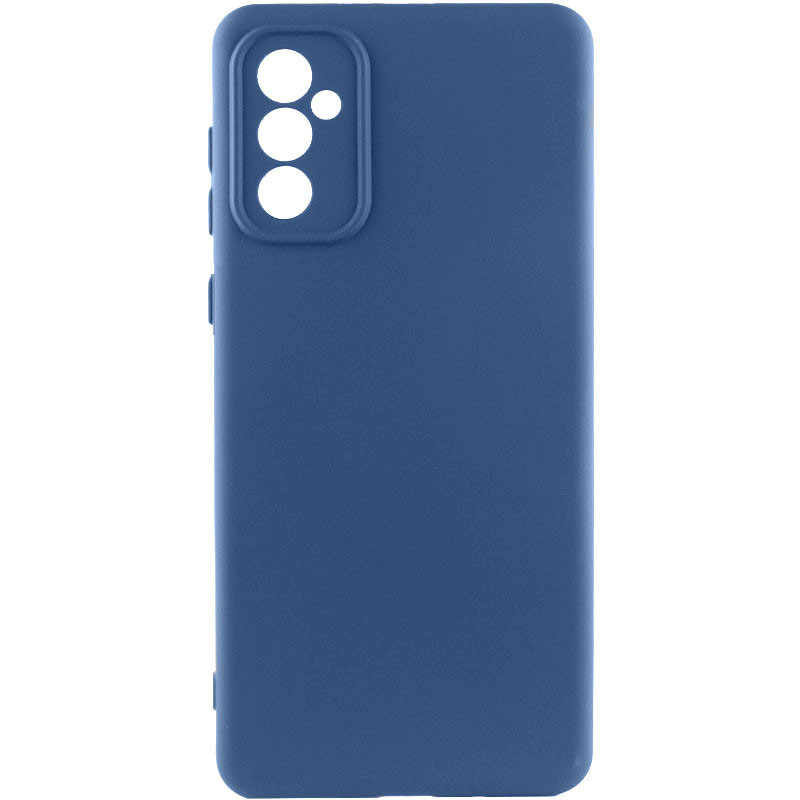 Чохол Silicone Cover Lakshmi Full Camera (AA) для Samsung Galaxy A56 5G | Мікрофібра Синій / Navy Blue