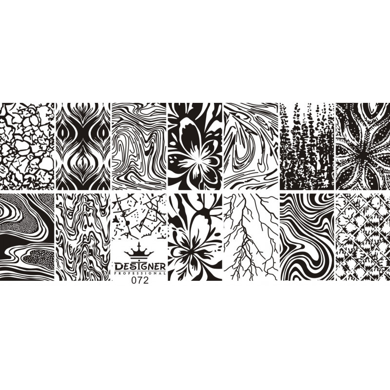 Пластина для стемпінгу Designer No72 (12*6 см), фото 1