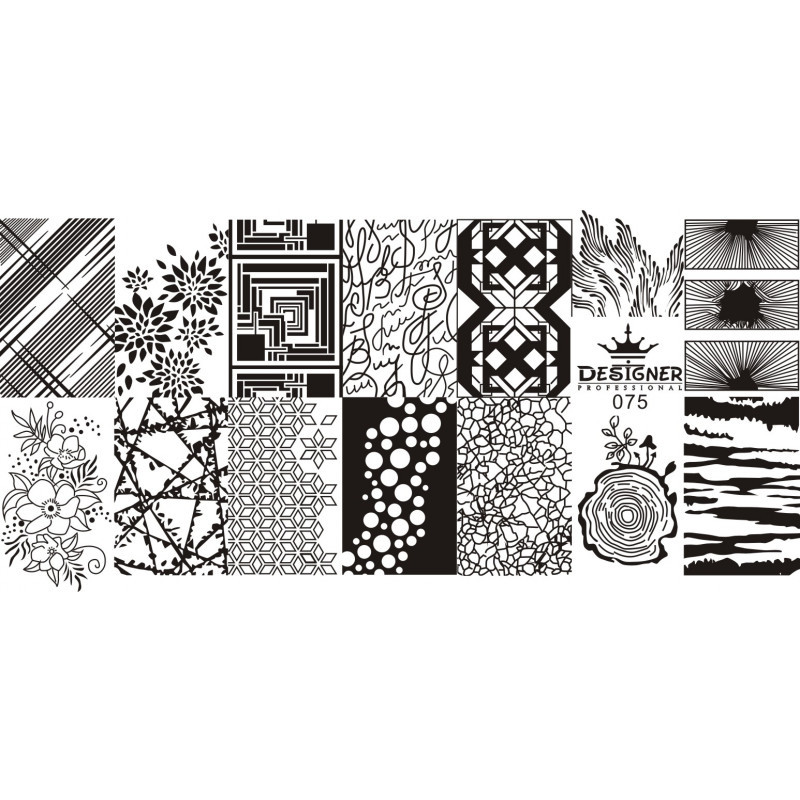 Пластина для стемпінгу Designer No75 (12*6 см)