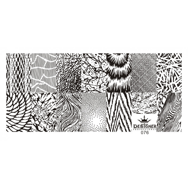 Пластина для стемпінгу Designer No76 (12*6 см)