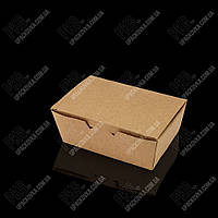 Упаковка из бумаги маленькая КРАФТ для суши и снеков 129*88*47 мм, 50 шт/уп