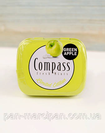 М'ятні льодяники із зеленим яблуком Compass Green Apple 14g (Німеччина)