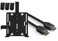 Комплект 2в1 - для ігрової приставки - HDMI 4K v 2.0 кабель 3м та кронштейн для приставок PlayStation / Xbox