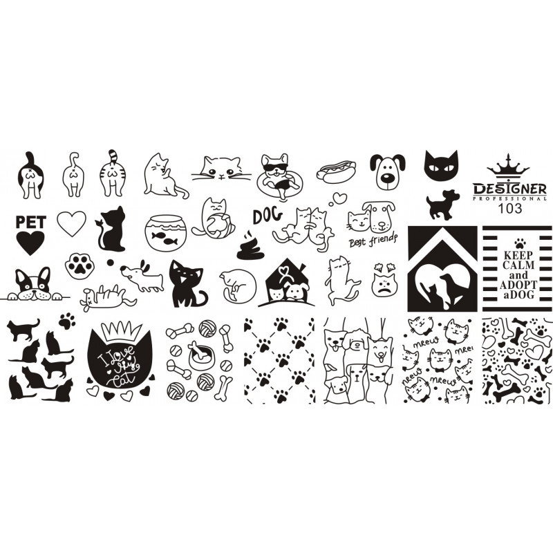Пластина для стемпінгу Designer No103 (12*6 см)