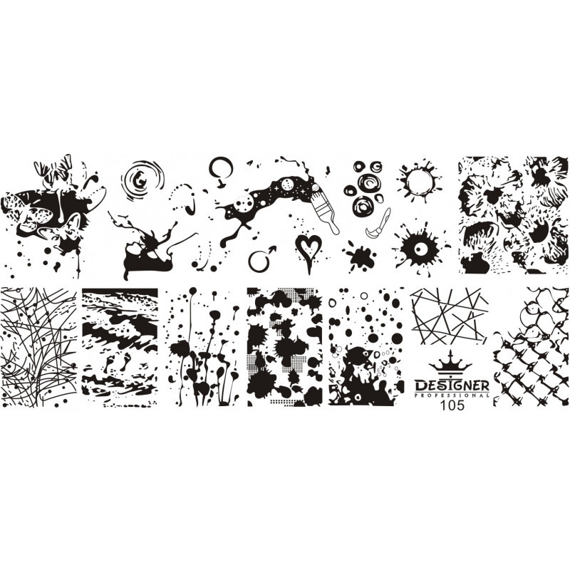 Пластина для стемпінгу Designer No105 (12*6 см)