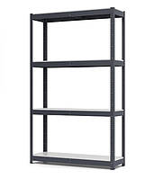 Стелаж для складу, архіву, магазину. чк-400 пофарбований ral 7024 1887*1838*460*4полиць ЛДСП