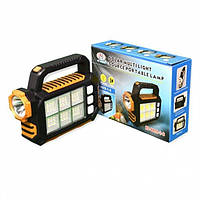 Ручной фонарь аккумуляторный 2800мАч с USB Солнечной панелью и Power Bank HS-8029 OM227