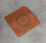 Шкіряний гаманець ручної роботи, якісний клатч-гаманець, фото 3