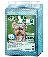 Пеленки Wow Pets Ultra-Absorbent суперпоглощающие для щенков и собак 60 x 60 см ЦЕНА ЗА 1 ШТ