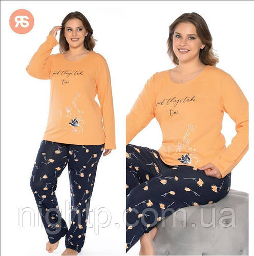 Пижамы женские хлопковые, большие размеры (ID#1949376430), цена: 775 ...