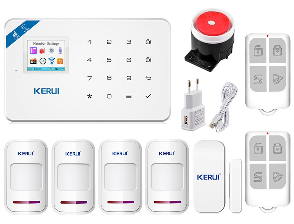 сигналізація Wi-Fi KERUI W18 для 3-кімнатної квартири blank strong (JFJFJDRJ8DT7H1)