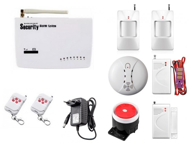 Охоронна сигналізація GSM Kerui G10A kit для 2 кімнатної квартири (DFHDKF78FKF)