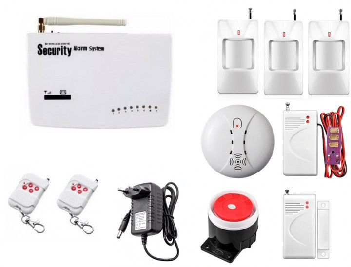 Охоронна сигналізація GSM Kerui G10A kit для 3 кімнатної квартири (HDFKFKLFKLFL67HHG)