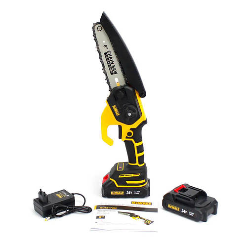 Купить Аккумуляторная мини пила DeWalt DCM170N цепная 24V, 5Аh, шина ...