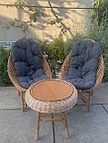 2 крісла Відпочинкові з подушками +стіл Гриб круглий, фото 3