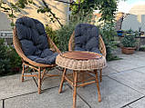 2 крісла Відпочинкові з подушками +стіл Гриб круглий, фото 4