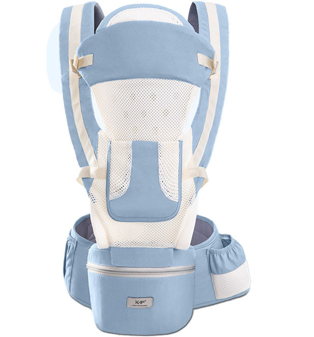 Хіпсит Ерго-рюкзак кенгуру-переноска Baby Carrier 6 в 1 Джинсовий (n-1419)