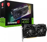 Видеокарта GF RTX 4060 8GB GDDR6 Gaming X MSI (GeForce RTX 4060 GAMING X 8G)