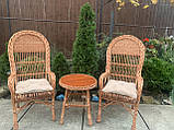 Два крісла Славацькі +столик журнальний Коса круг, фото 2