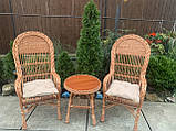 Два крісла Славацькі +столик журнальний Коса круг, фото 3