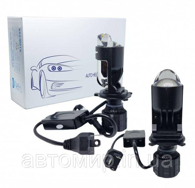 Led світлодіодні міні лінзи Bi-LED MiniLens A82 H4 1.4" 5700k 7200lm 40w 12-24v, фото 1