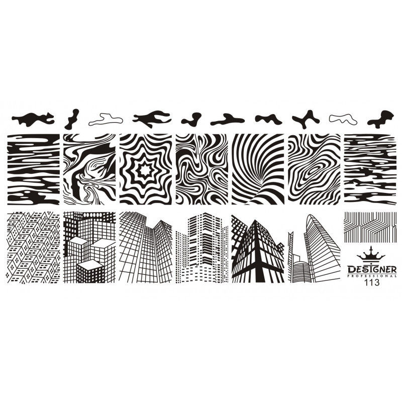 Пластина для стемпінгу Designer No113 (12*6 см)