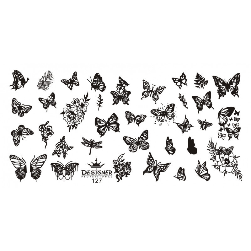 Пластина для стемпінгу Designer No127 (12*6 см), фото 1