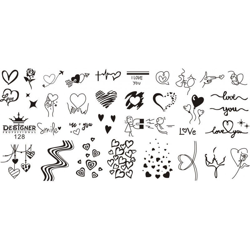 Пластина для стемпінгу Designer No128 (12*6 см)
