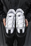Кросівки чоловічі Adidas Niteball White Black чорно-білі демісезонні шкіра стильні адідас найтбол, фото 3