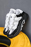Кросівки чоловічі Adidas Niteball White Black чорно-білі демісезонні шкіра стильні адідас найтбол, фото 11