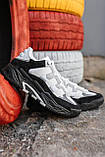 Кросівки чоловічі Adidas Niteball White Black чорно-білі демісезонні шкіра стильні адідас найтбол, фото 6