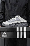Кросівки чоловічі Adidas Niteball Grey Black сірий демісезонні шкіра стильні адидас найтбол, фото 8