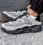 Кросівки чоловічі Adidas Niteball Grey Black сірий демісезонні шкіра стильні адидас найтбол, фото 4