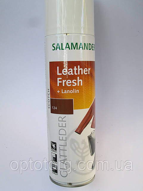 Аерозольна фарба скотч "Leather Fresh" Salamander для гладкої шкіри