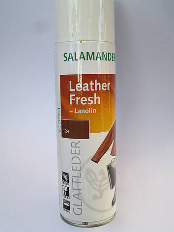 Аерозольна фарба скотч "Leather Fresh" Salamander для гладкої шкіри, фото 2