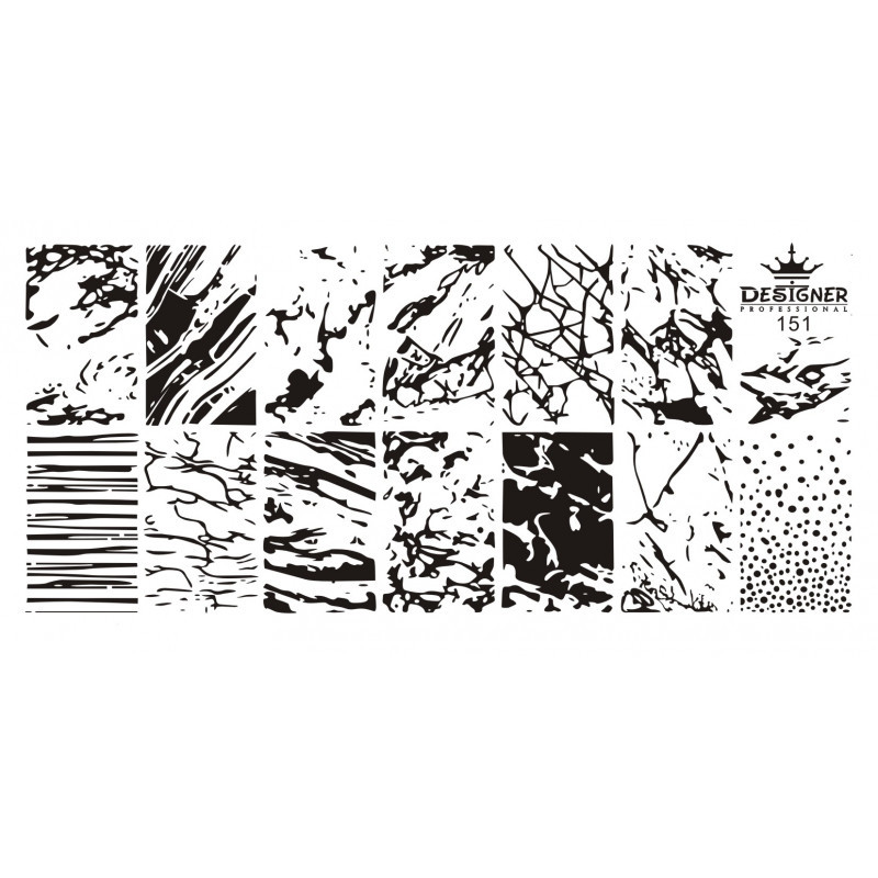 Пластина для стемпінгу Designer No151 (12*6 см)