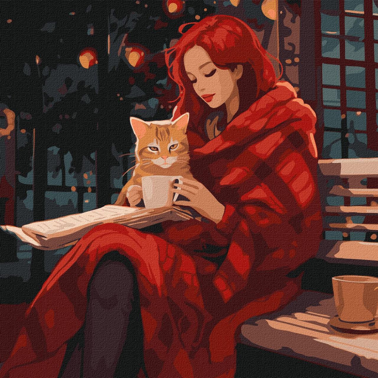 Картини по номерах акрил. "Нерозлучні друзі" 40х40см №KHO2543/Ідейка/