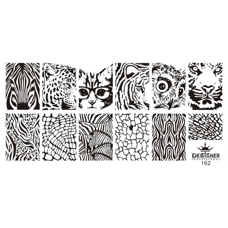 Пластина для стемпінгу Designer No162 (12*6 см)