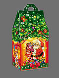 Новорічна коробка, Новорічний будиночок / Новогодняя коробка, Новогодний домик, 500 гр,  упаковка для конфет, фото 3