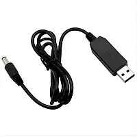USB кабель шнур переходник для Wi-Fi роутера 5V на 9V (DC 5,5х2,1мм) от павербанка