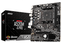 Материнская плата sAM4 AMD A520 4*DDR4 MSI A520M-A Pro mATX новая