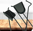 Камінний комплект San Marino Maripoli — щітка, совок, щипці та корчга, фото 2