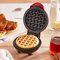 Электровафельница мини для бельгийских вафель Mini Waffle Maker