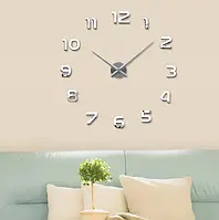 Настенные часы бесшумные DIY Clock NEW 50-120 см Зеркальные