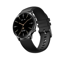 Смарт-годинник T18, smart watch, жіночий фітнес-годинник, Bluetooth, виклик, IP67, для Android, iOS, black чорні aiw1