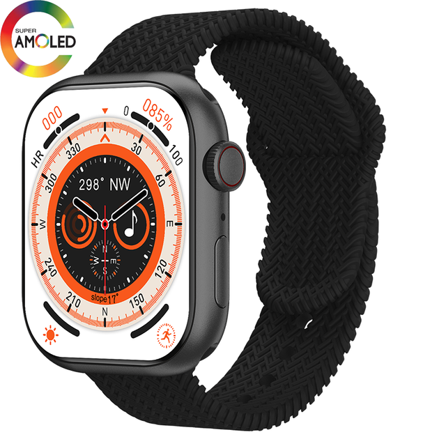 2023 Нові Смарт-годинники HK9 Pro серії 8 2,02-дюймовий Amoled-екран Компас NFC Bluetooth Call SmartWatch Для, фото 1