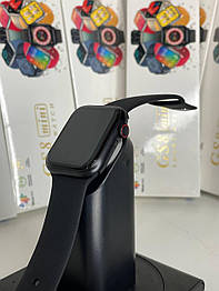 Смартгодинник Smart Watch серії GS8 MINI black 41 mm українське меню з функцією дзвінка чорні aiw25