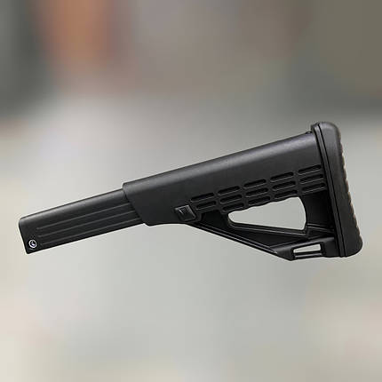 Приклад із трубою для помпових рушниць DLG Tactical TBS Solid DLG-083, Com Spec, колір – Чорний, фото 1